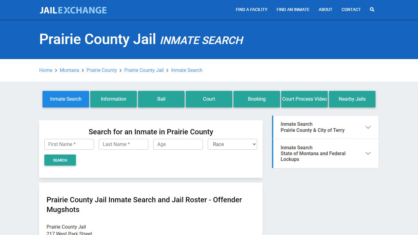 Prairie County Jail, MT Inmate Search: Roster & Mugshots