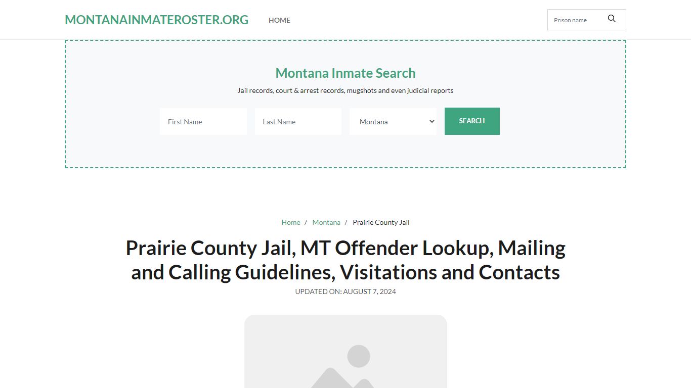 Prairie County Jail, MT: Inmate Search Options, Visitations, Contacts